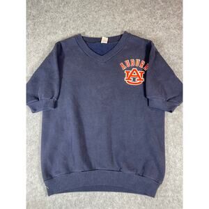 VINTAGE Auburn University Russell Athletic Sweatshirt Mens Medium Blue College